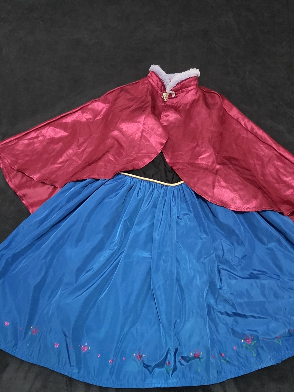 Disney Princess Anna Dress And Cape Costume Set